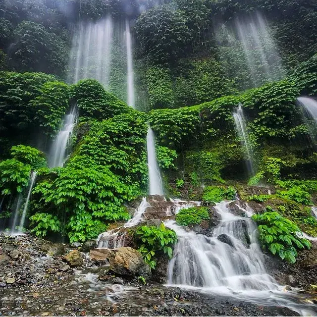 Benang Stokel and Benang Kelambu Waterfall